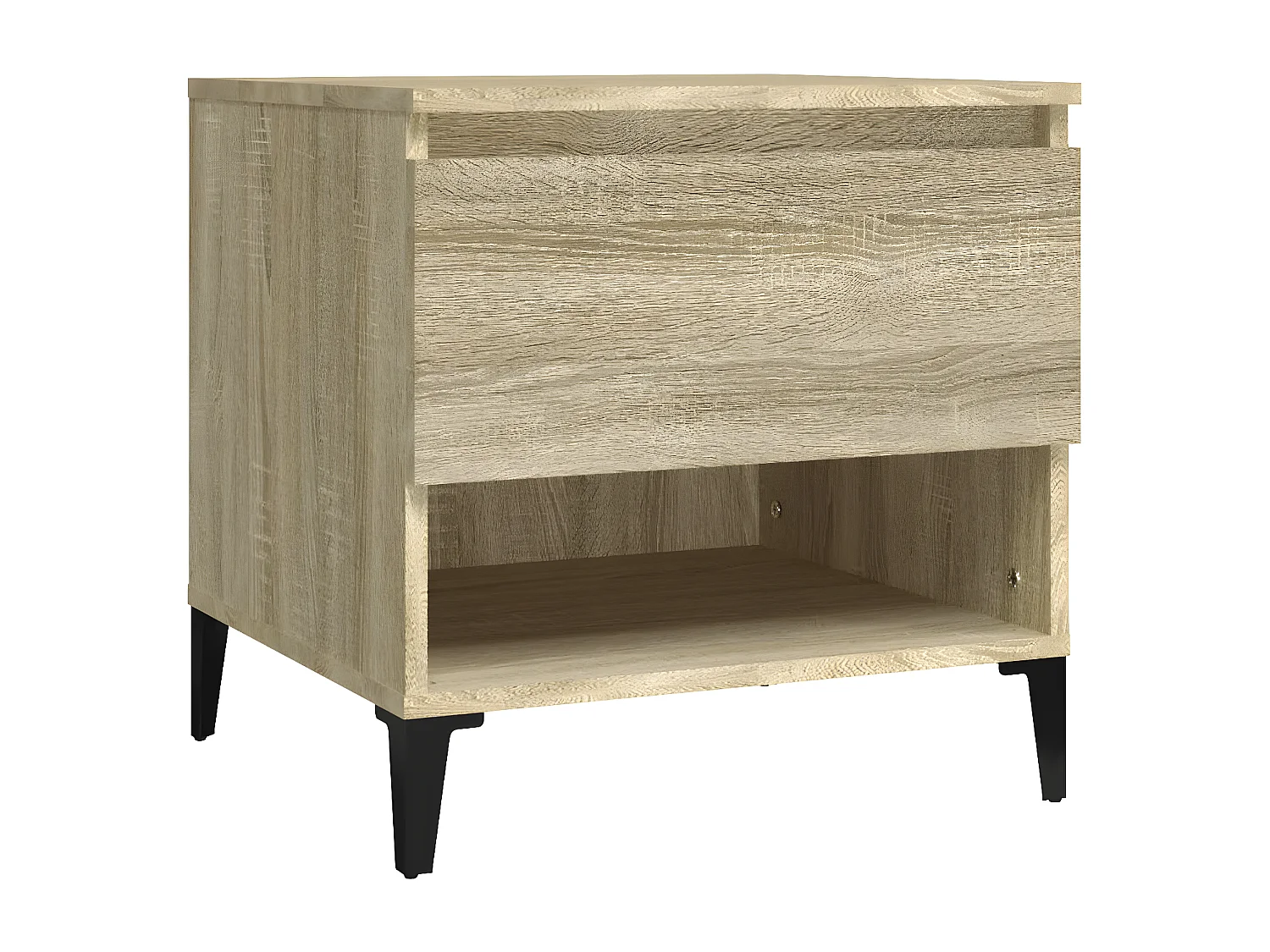 Tables d'appoint 2 pcs Chêne sonoma 50x46x50 Bois ingénierie