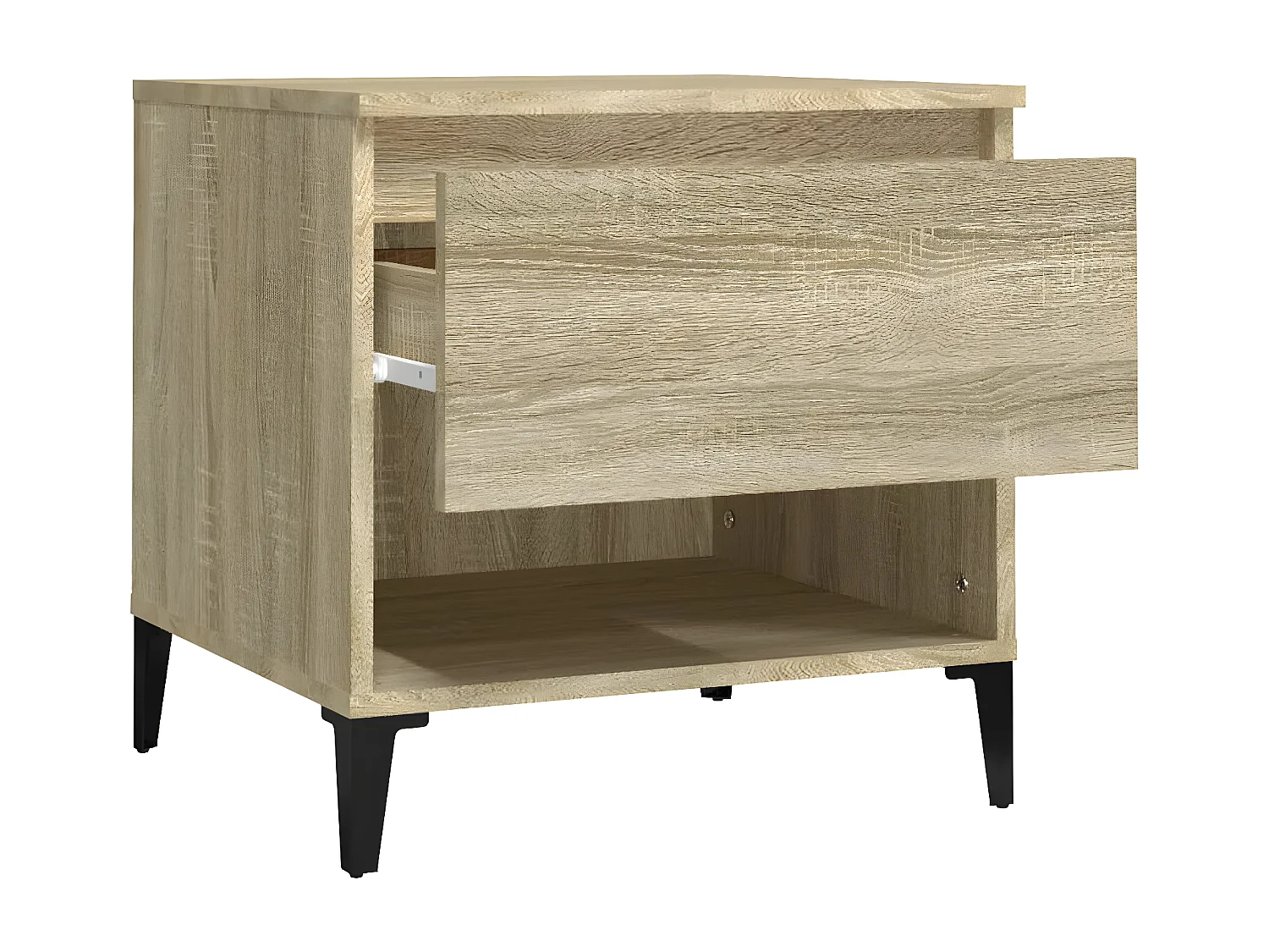 Tables d'appoint 2 pcs Chêne sonoma 50x46x50 Bois ingénierie