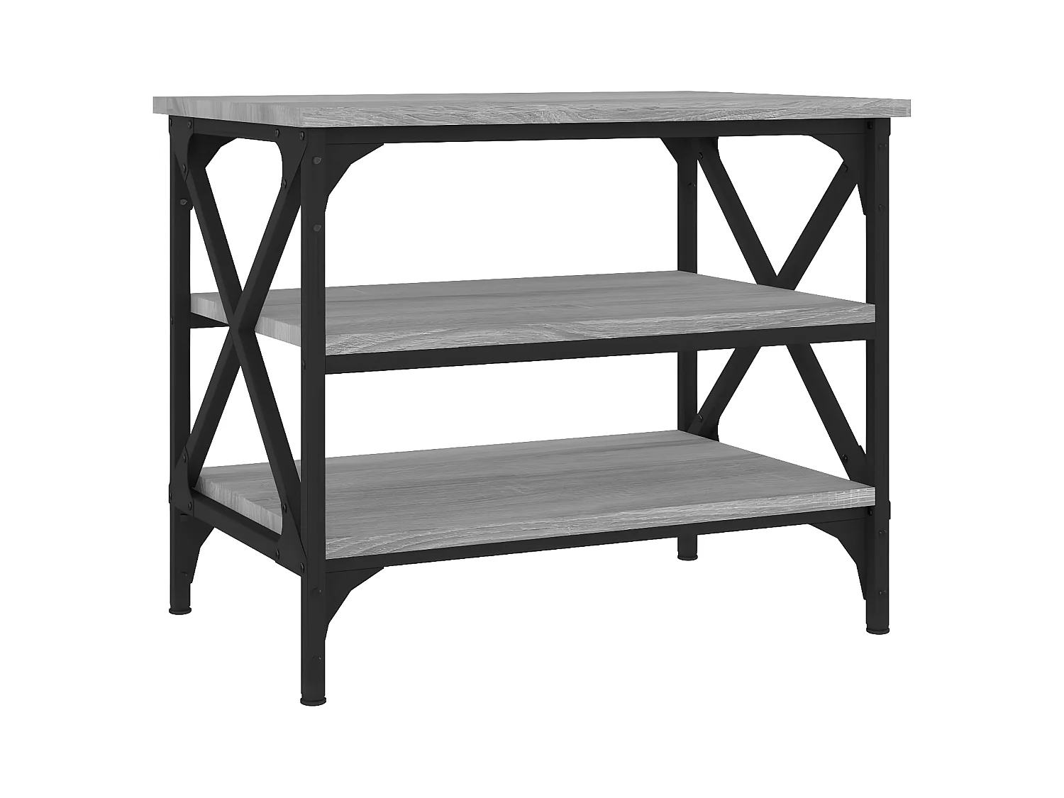 Table d'appoint Sonoma gris 55x38x45 Bois d'ingénierie