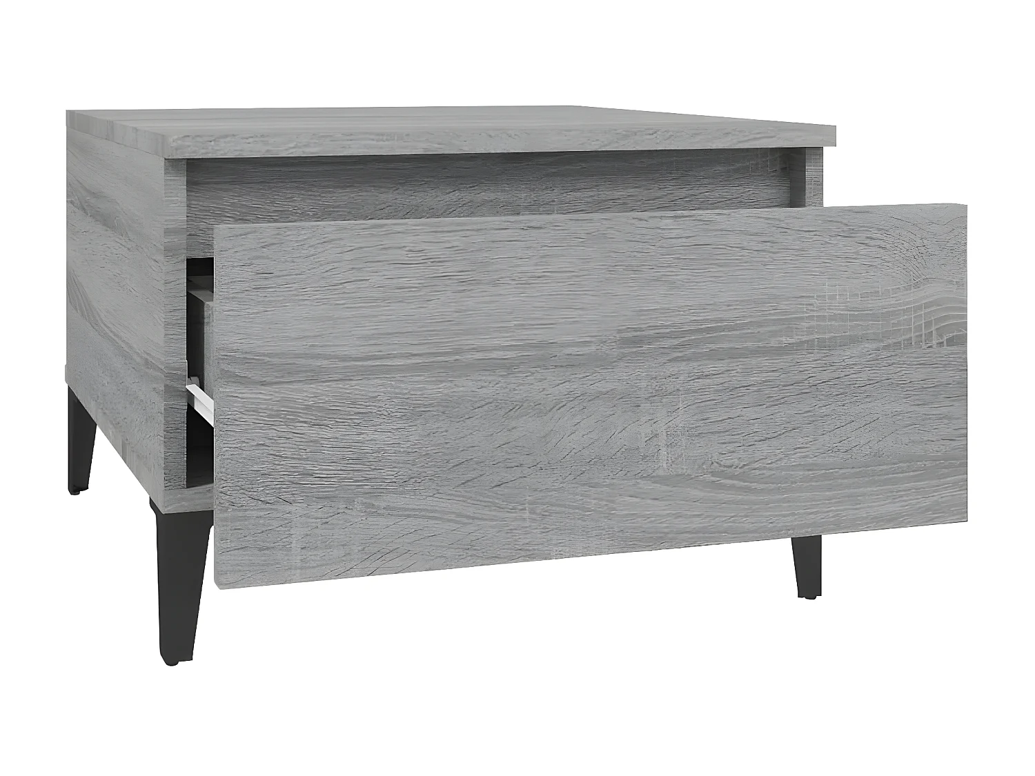 Tables d'appoint 2 pcs Sonoma gris 50x46x35 Bois ingénierie