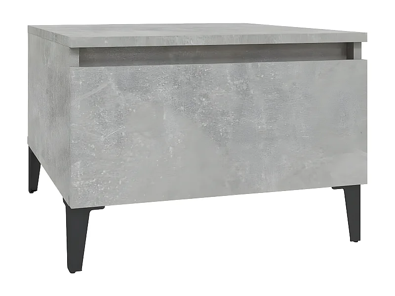 Table d'appoint Gris béton 50x46x35 Bois d'ingénierie