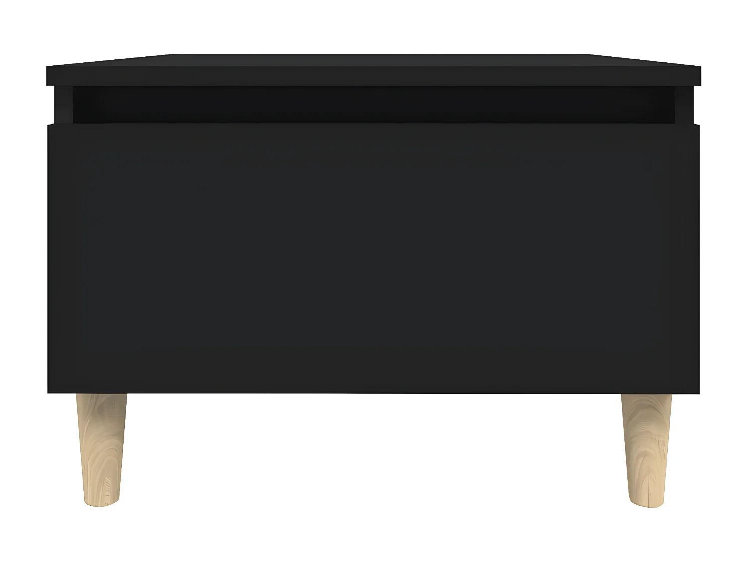 Tables d'appoint 2 pcs Noir 50x46x35 Bois d'ingénierie