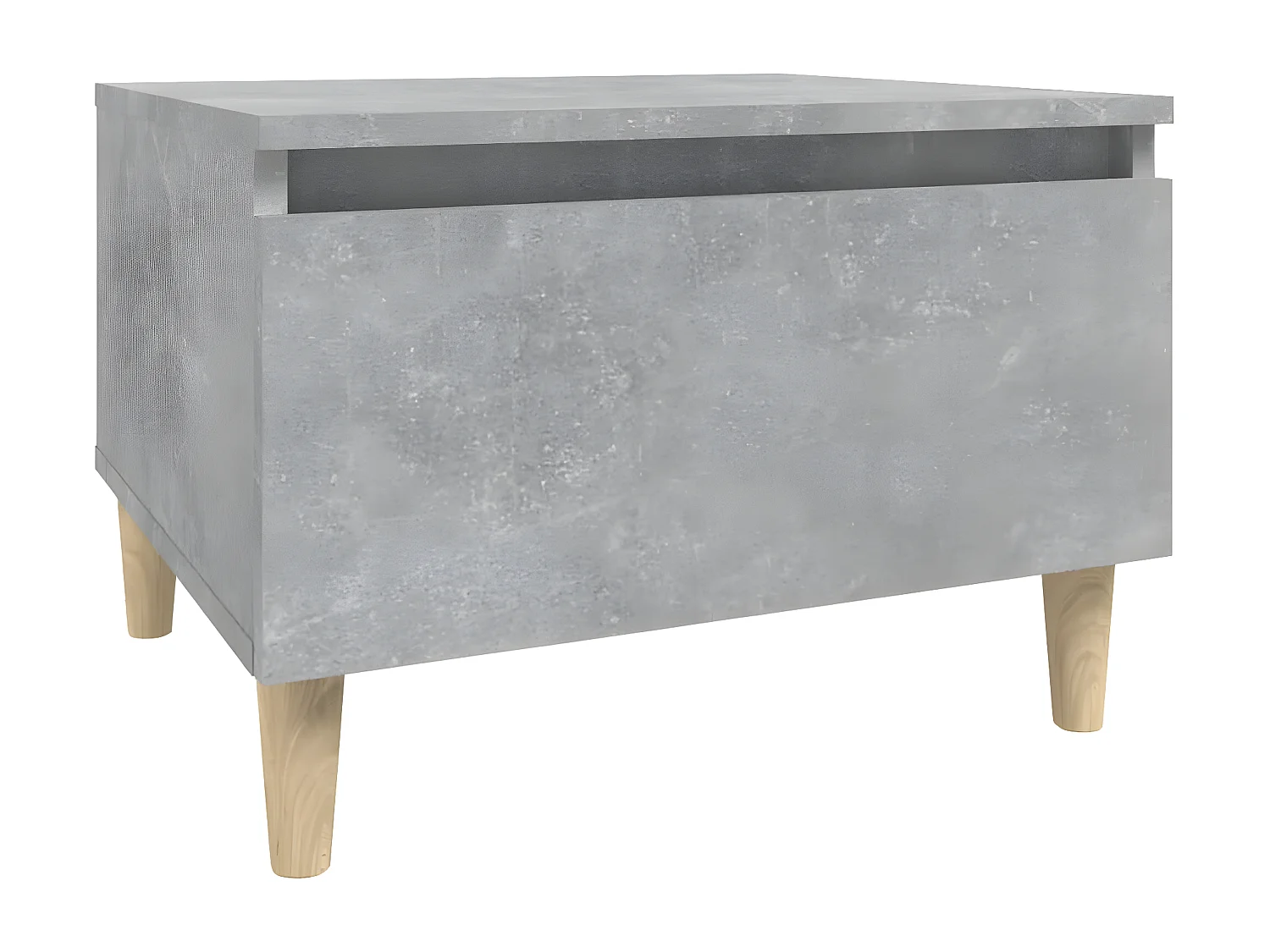 Tables d'appoint 2 pcs Gris béton 50x46x35 Bois d'ingénierie