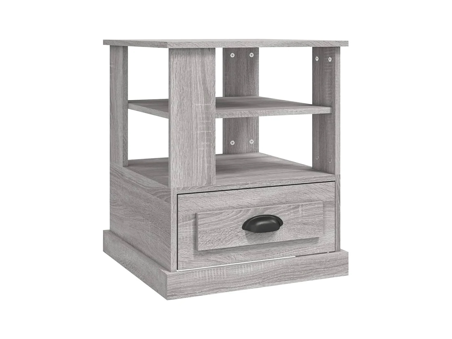 Table d'appoint sonoma gris 50x50x60 bois d'ingénierie