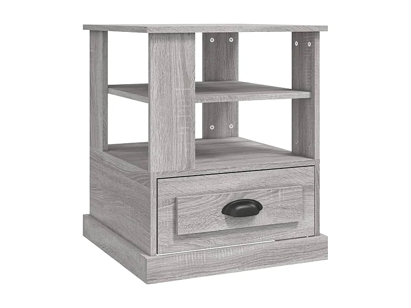 Table d'appoint sonoma gris 50x50x60 bois d'ingénierie