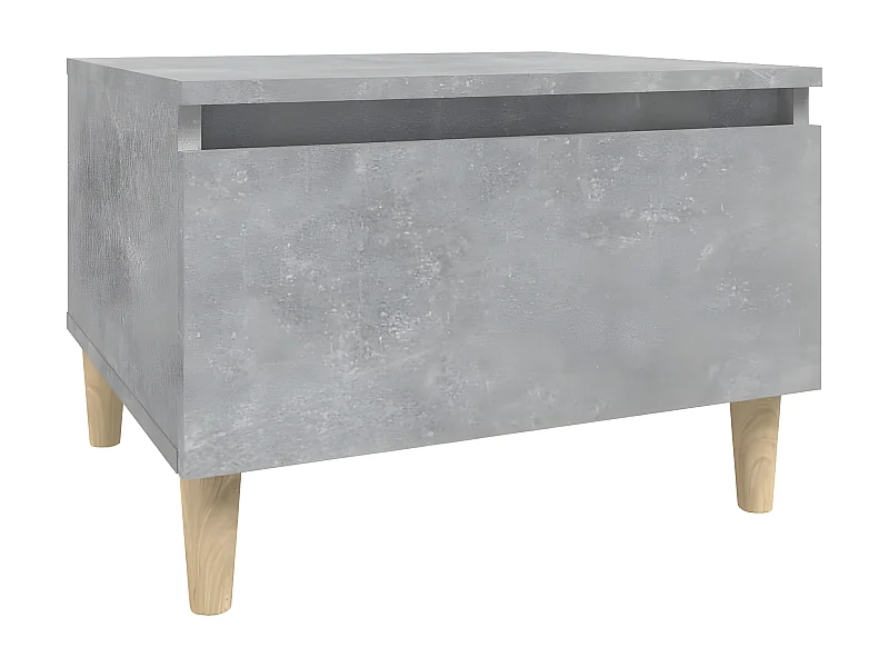 Table d'appoint Gris béton 50x46x35 Bois d'ingénierie