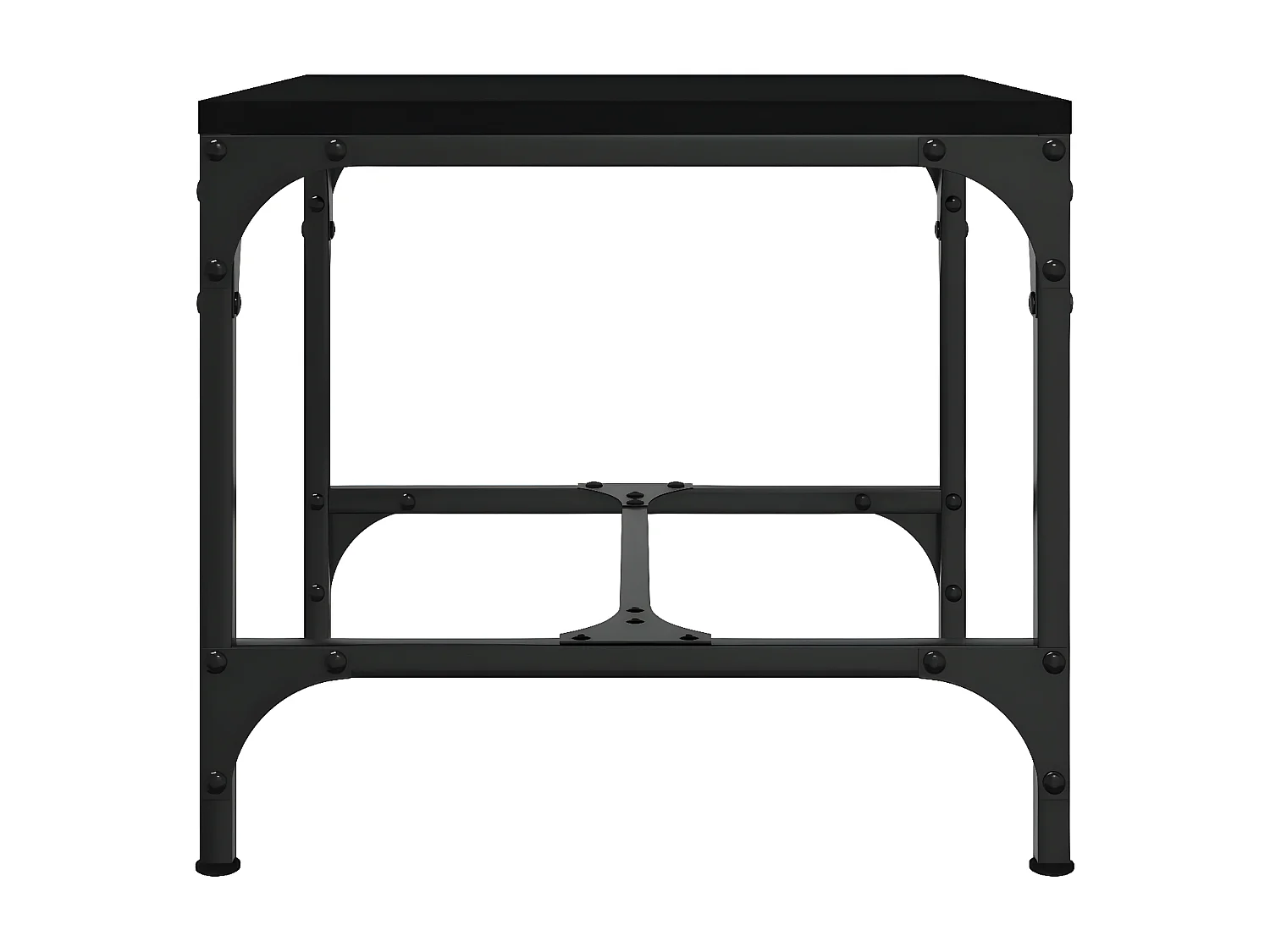 Tables d'appoint 2 pcs Noir 40x40x35 Bois d'ingénierie