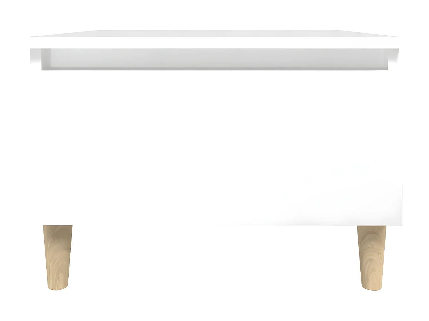 Tables d'appoint 2pcs Blanc brillant 50x46x35 Bois ingénierie