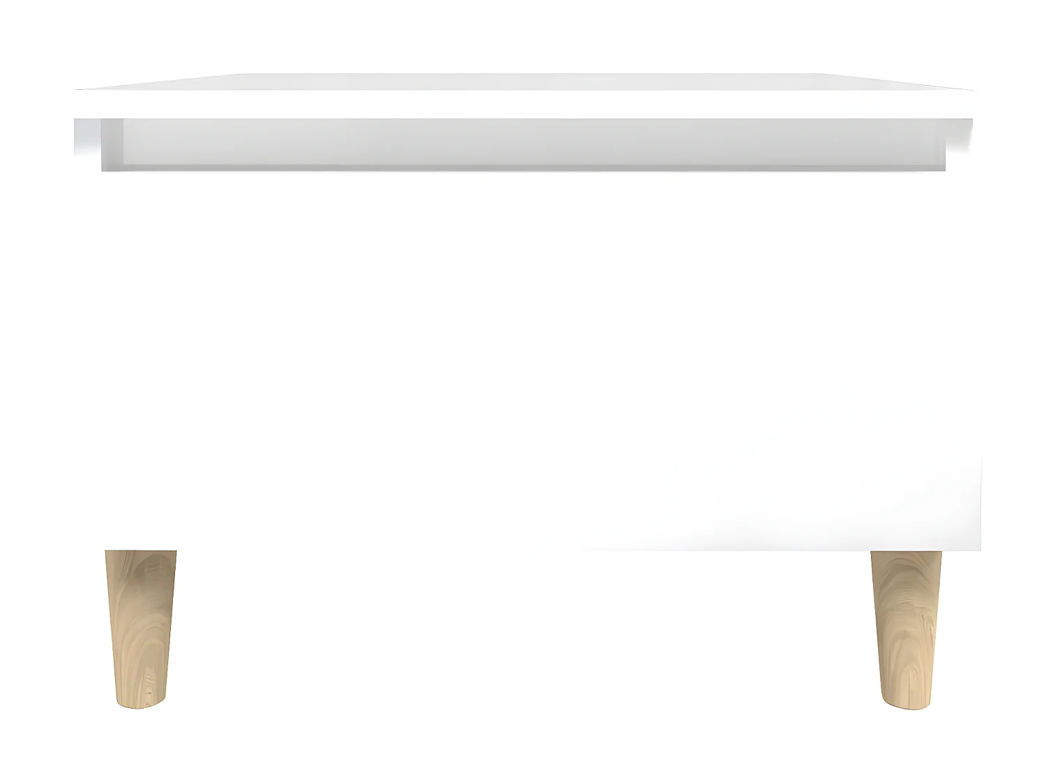 Table d'appoint Blanc brillant 50x46x35 Bois d'ingénierie