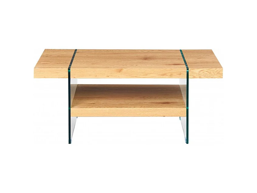Table Basse 2 Niveaux "Andrea" 110cm Naturel