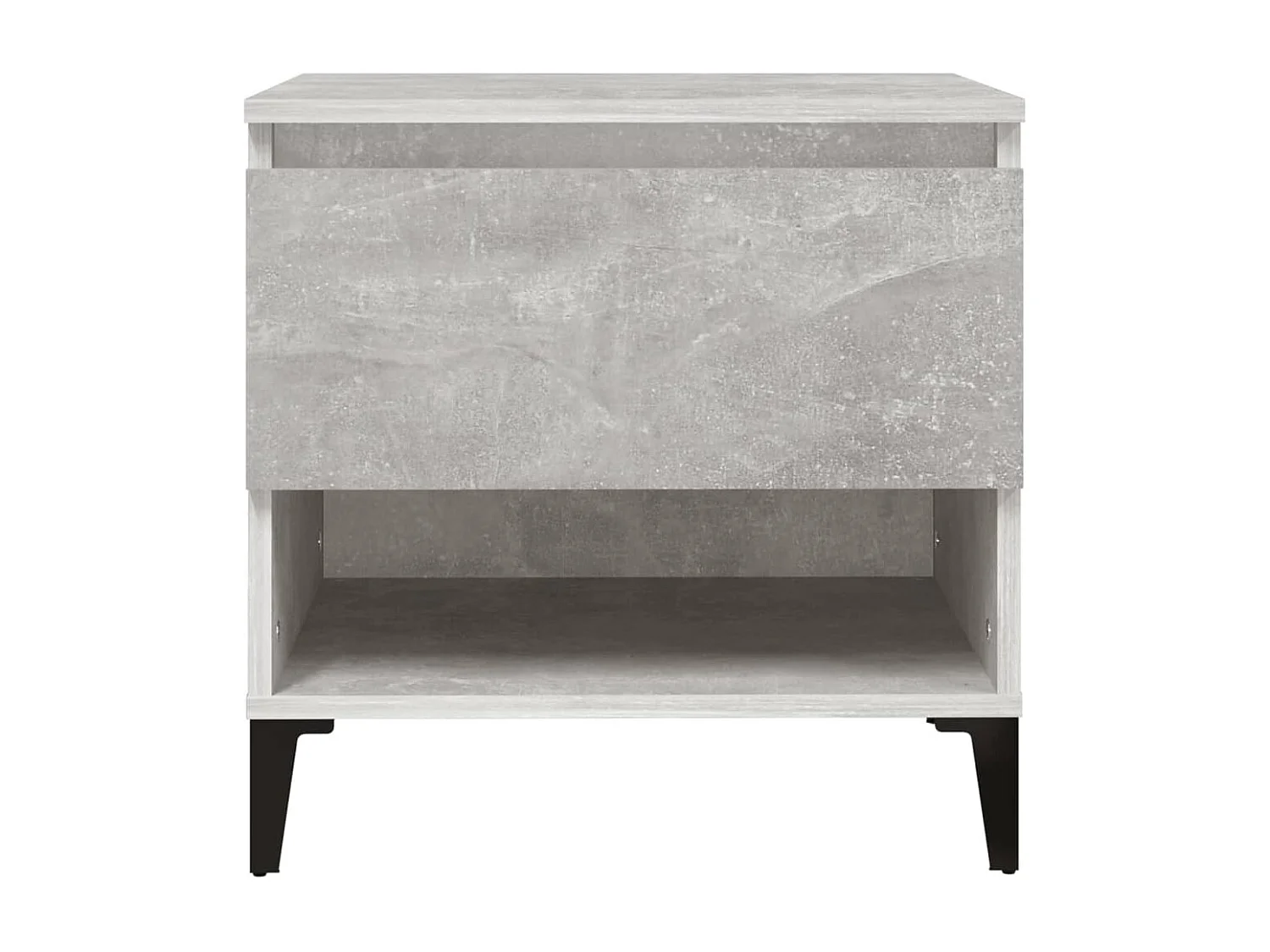 Tables d'appoint 2 pcs Gris béton 50x46x50 Bois d'ingénierie