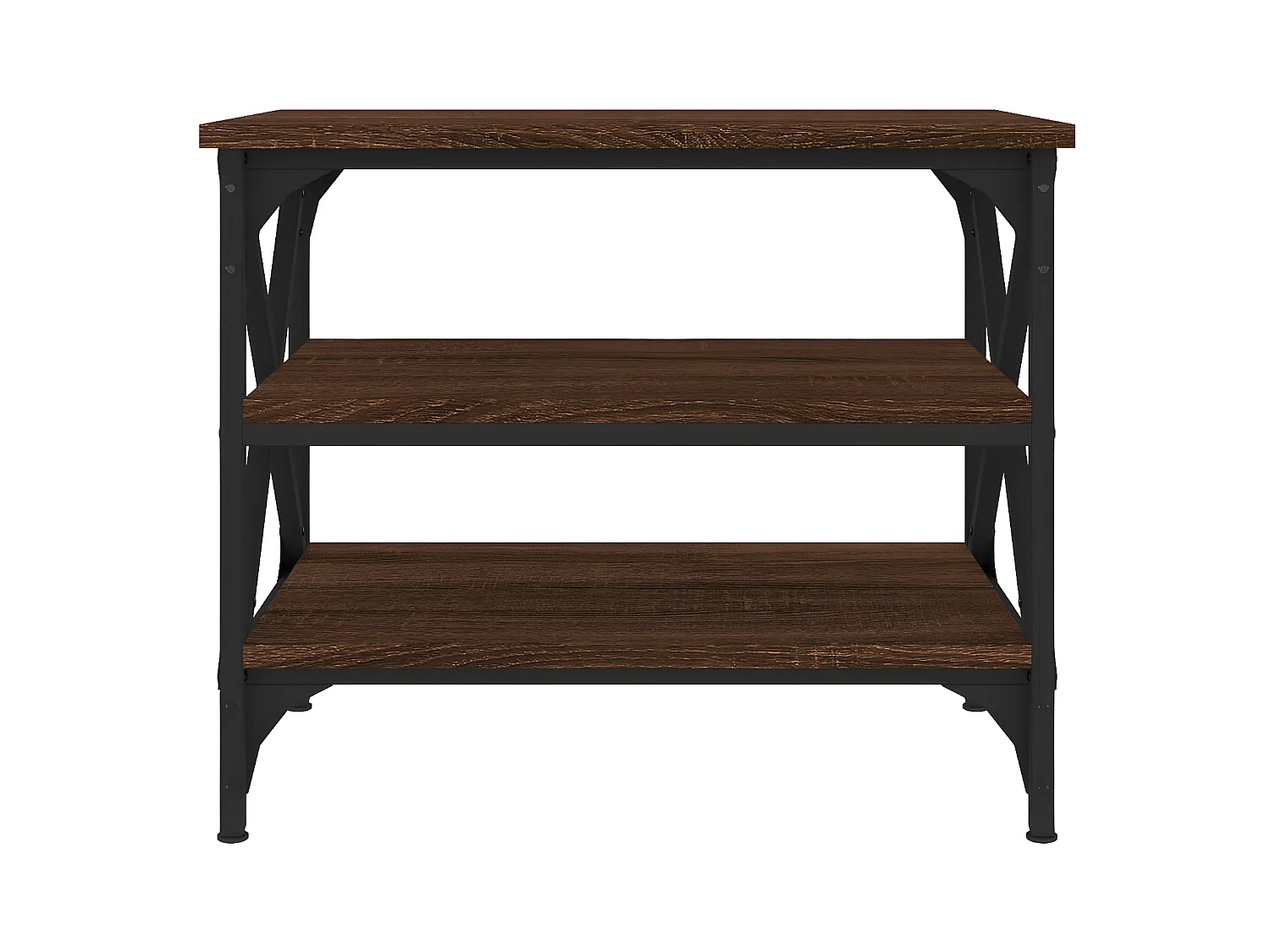 Table d'appoint Chêne marron 55x38x45 Bois d'ingénierie