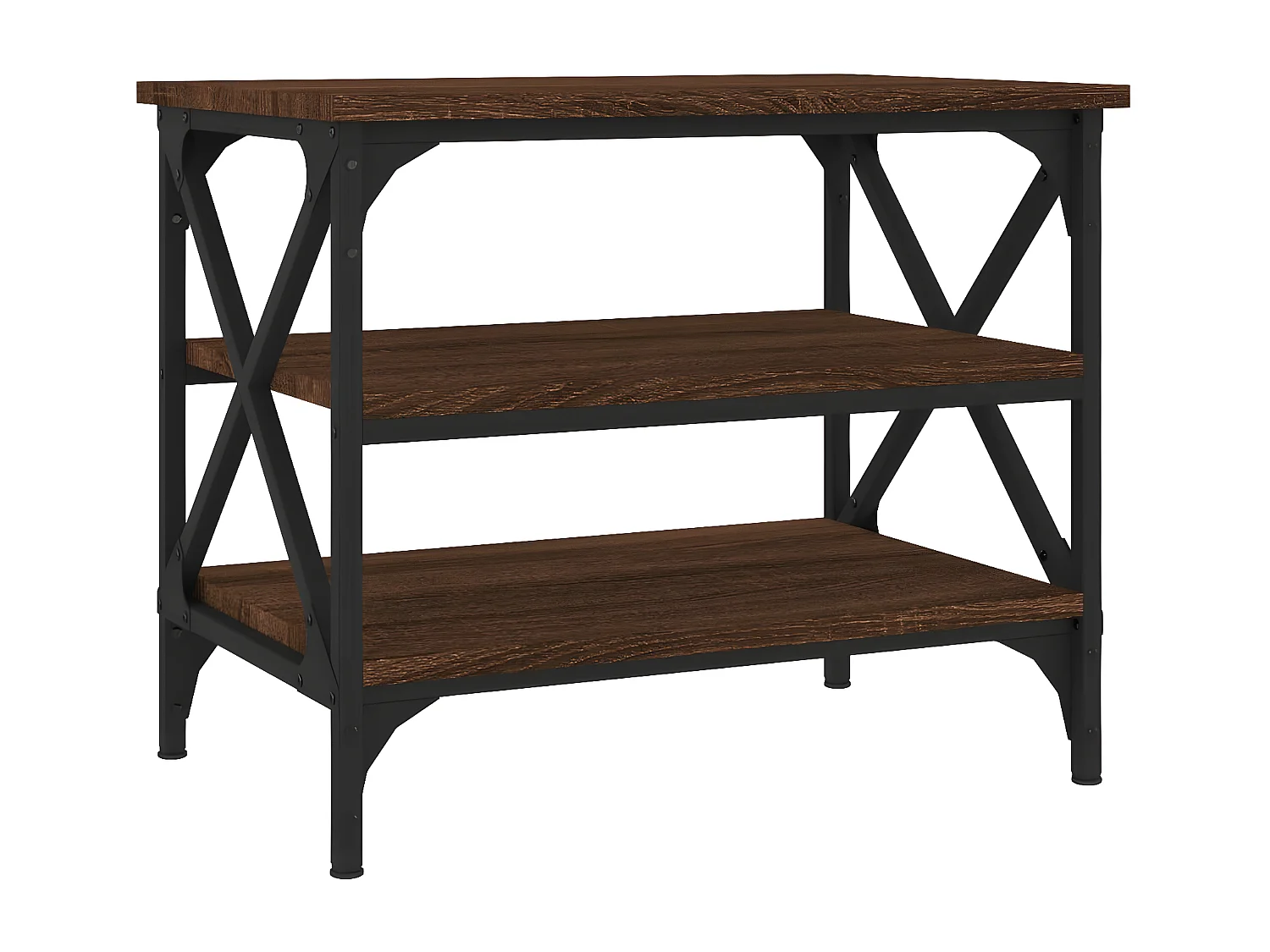 Table d'appoint Chêne marron 55x38x45 Bois d'ingénierie