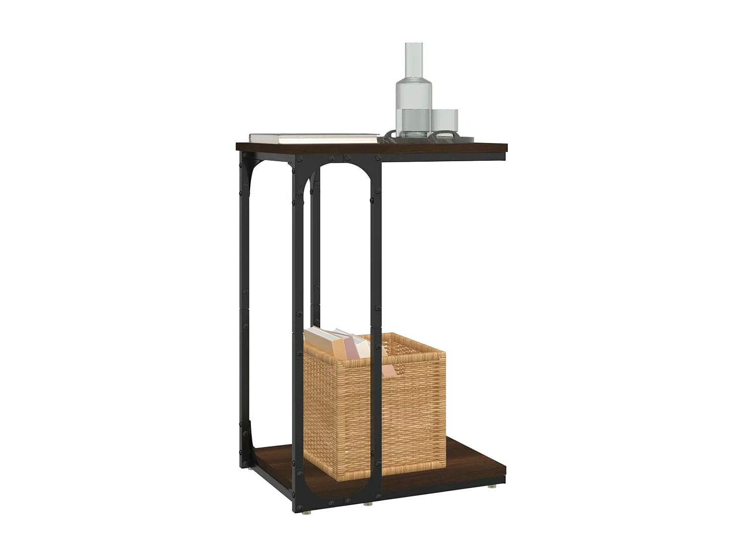 Table d'appoint Chêne marron 40x30x60 Bois d'ingénierie