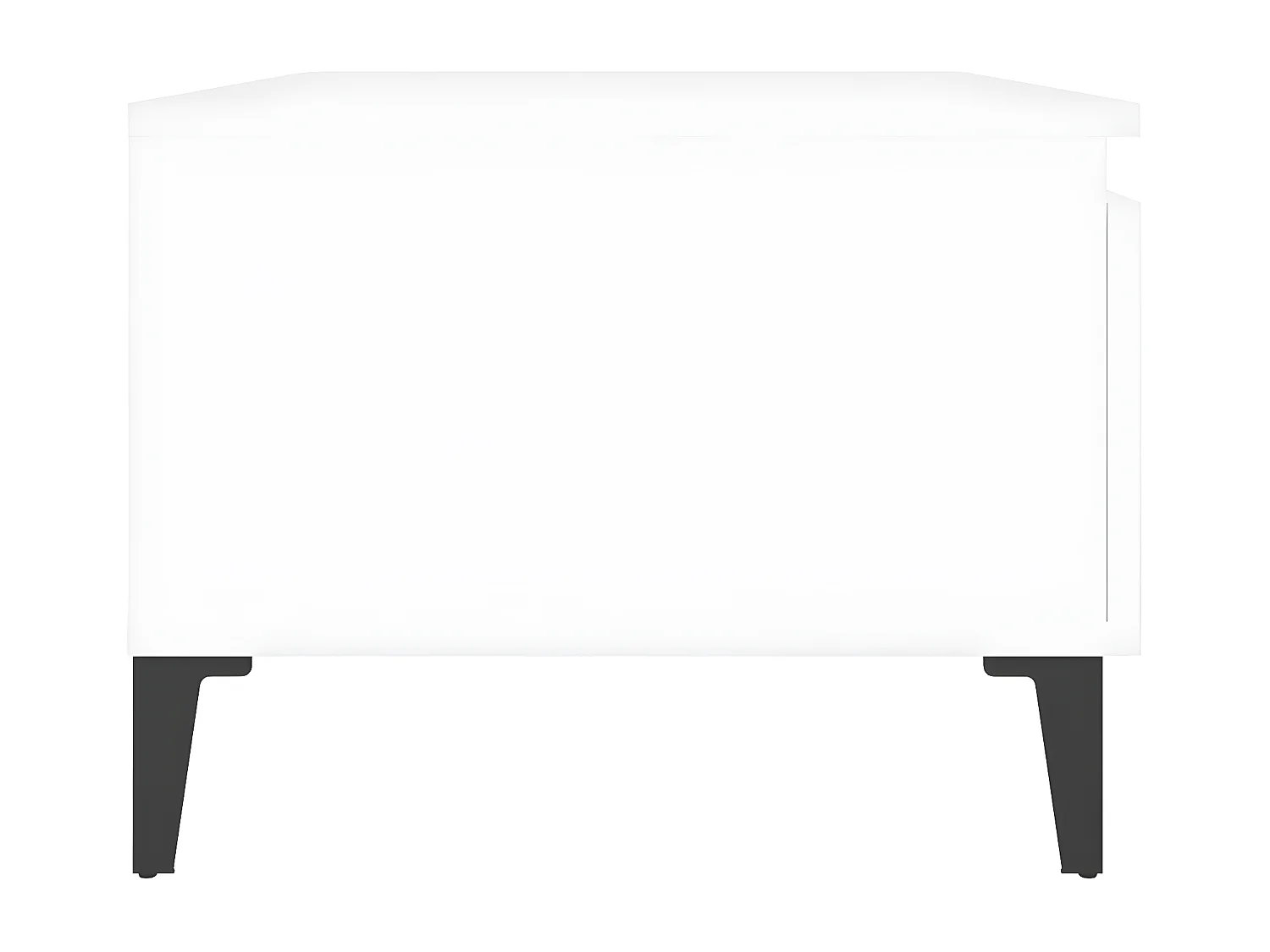 Tables d'appoint 2 pcs Blanc 50x46x35 Bois d'ingénierie