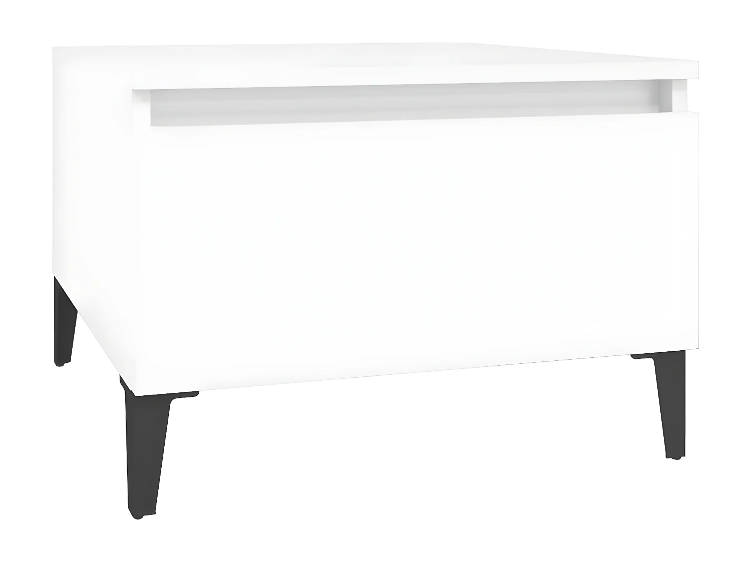 Tables d'appoint 2 pcs Blanc 50x46x35 Bois d'ingénierie