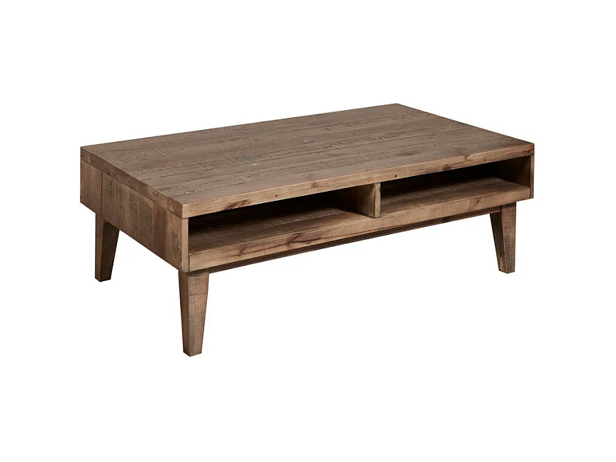 Rechthoekige salontafel gerecycled massief hout Tapio 120 cm