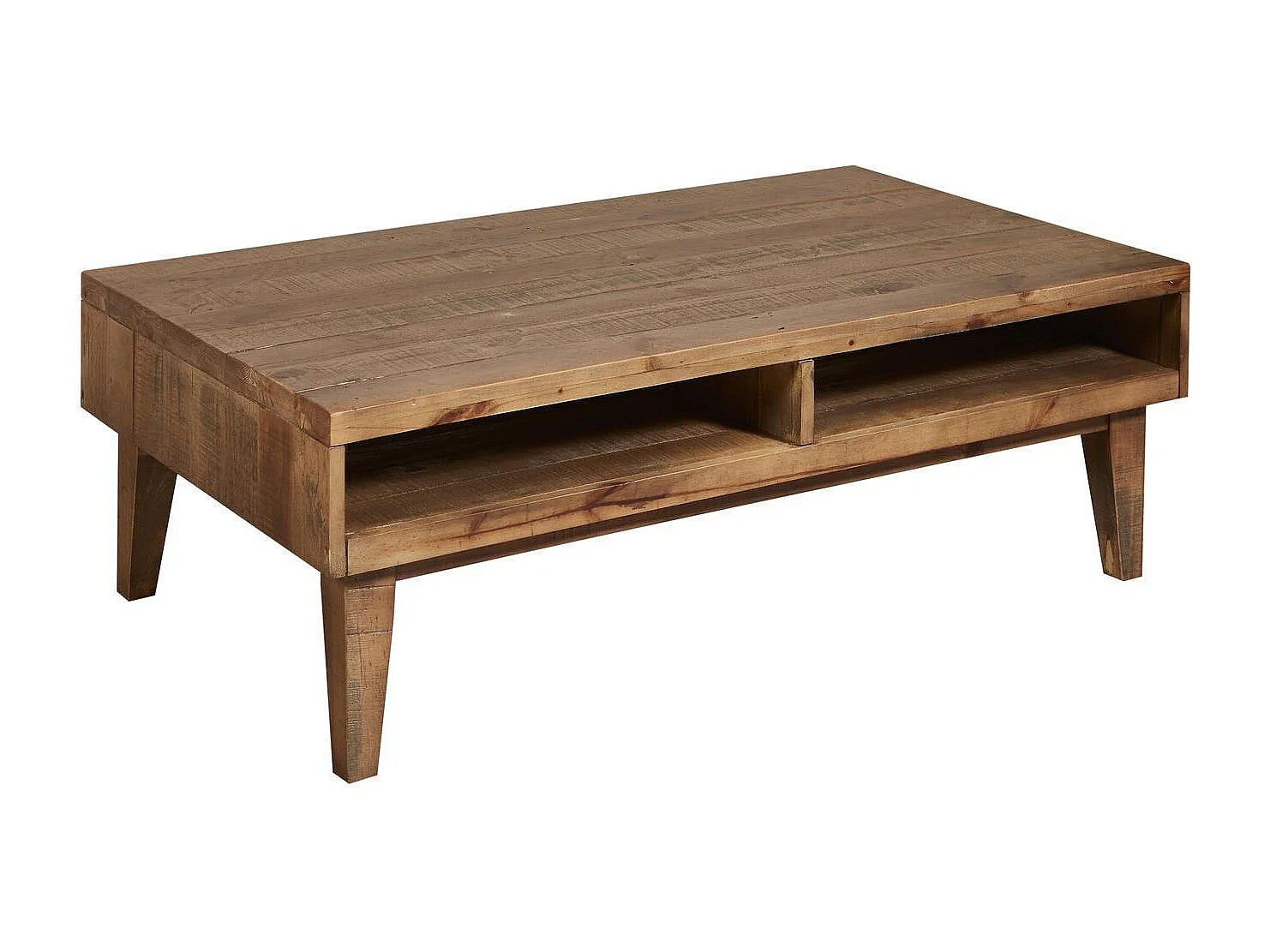 Table Basse en Bois de Pin "Favola" 120cm Marron