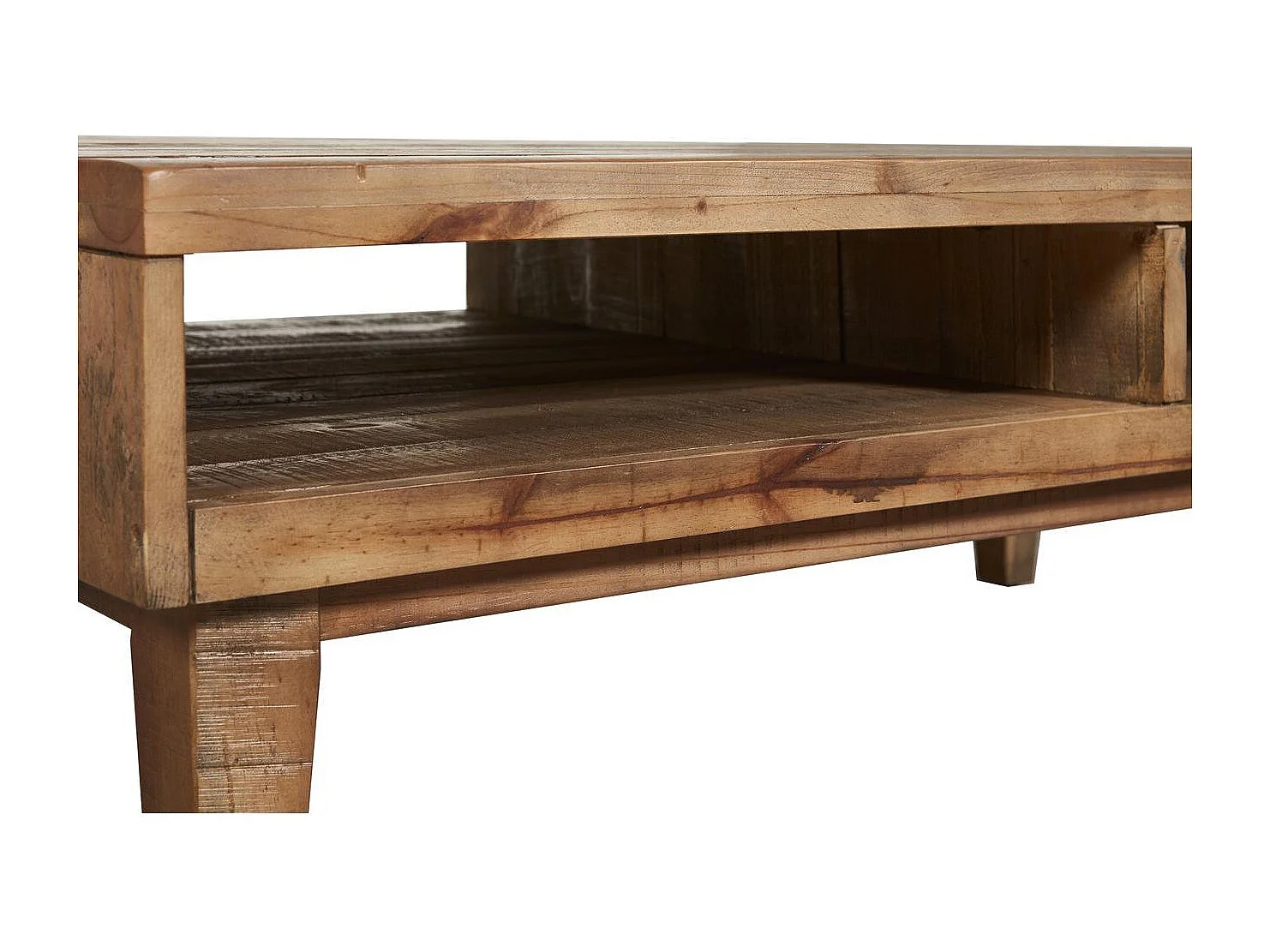 Table Basse en Bois de Pin "Favola" 120cm Marron