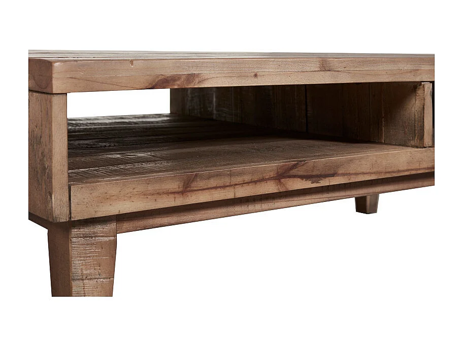 Table Basse en Bois de Pin "Favola" 120cm Marron