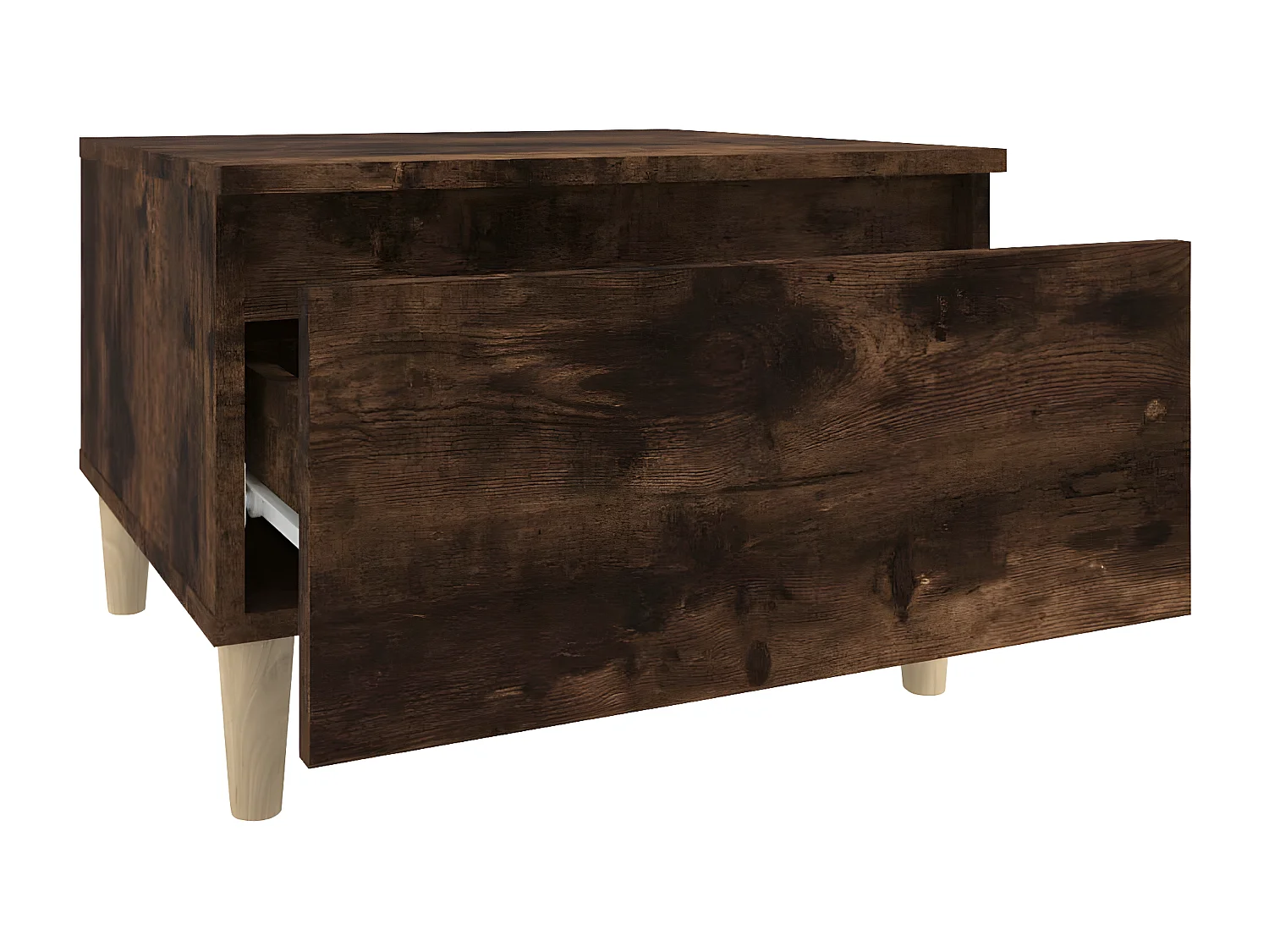 Table d'appoint Chêne fumé 50x46x35 Bois d'ingénierie