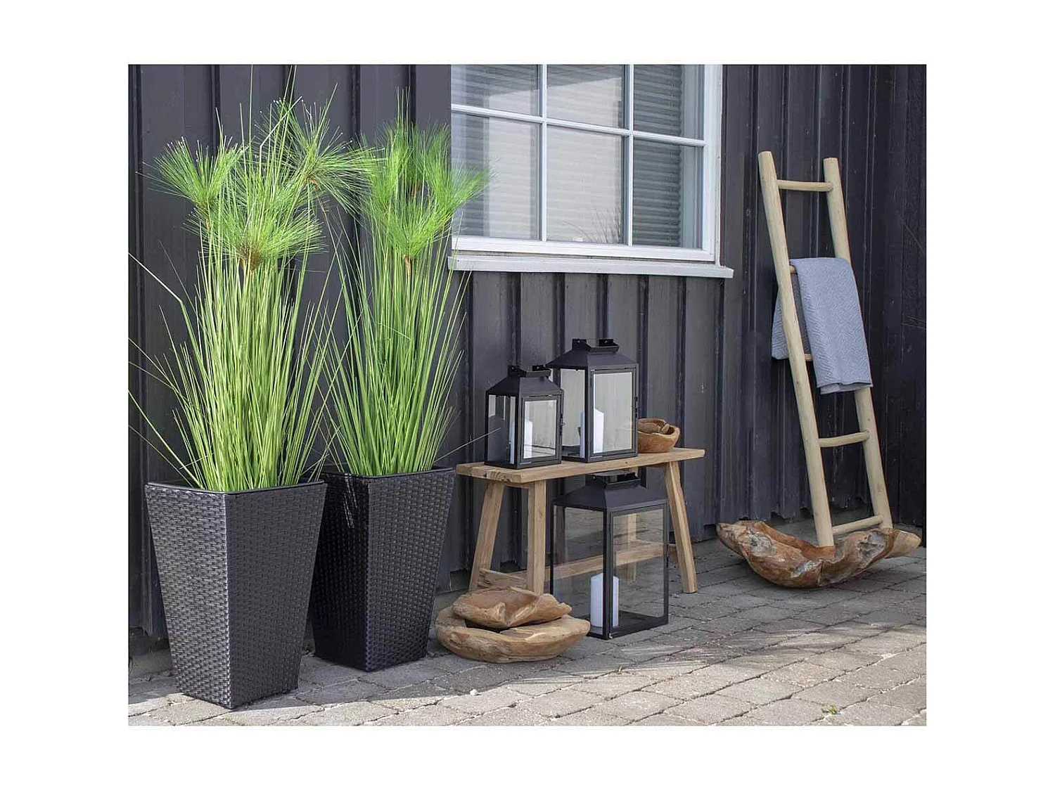 SCALA - Echelle Décorative Multi-Usage Teck Naturel