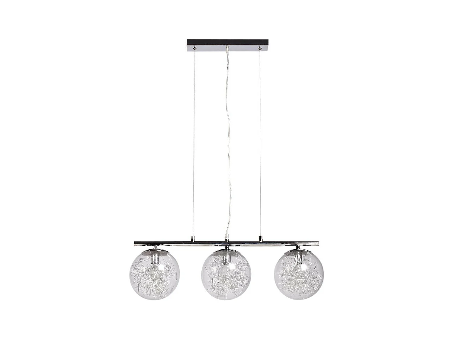 Lampe Suspension 3 Têtes "Edward" 19cm Blanc