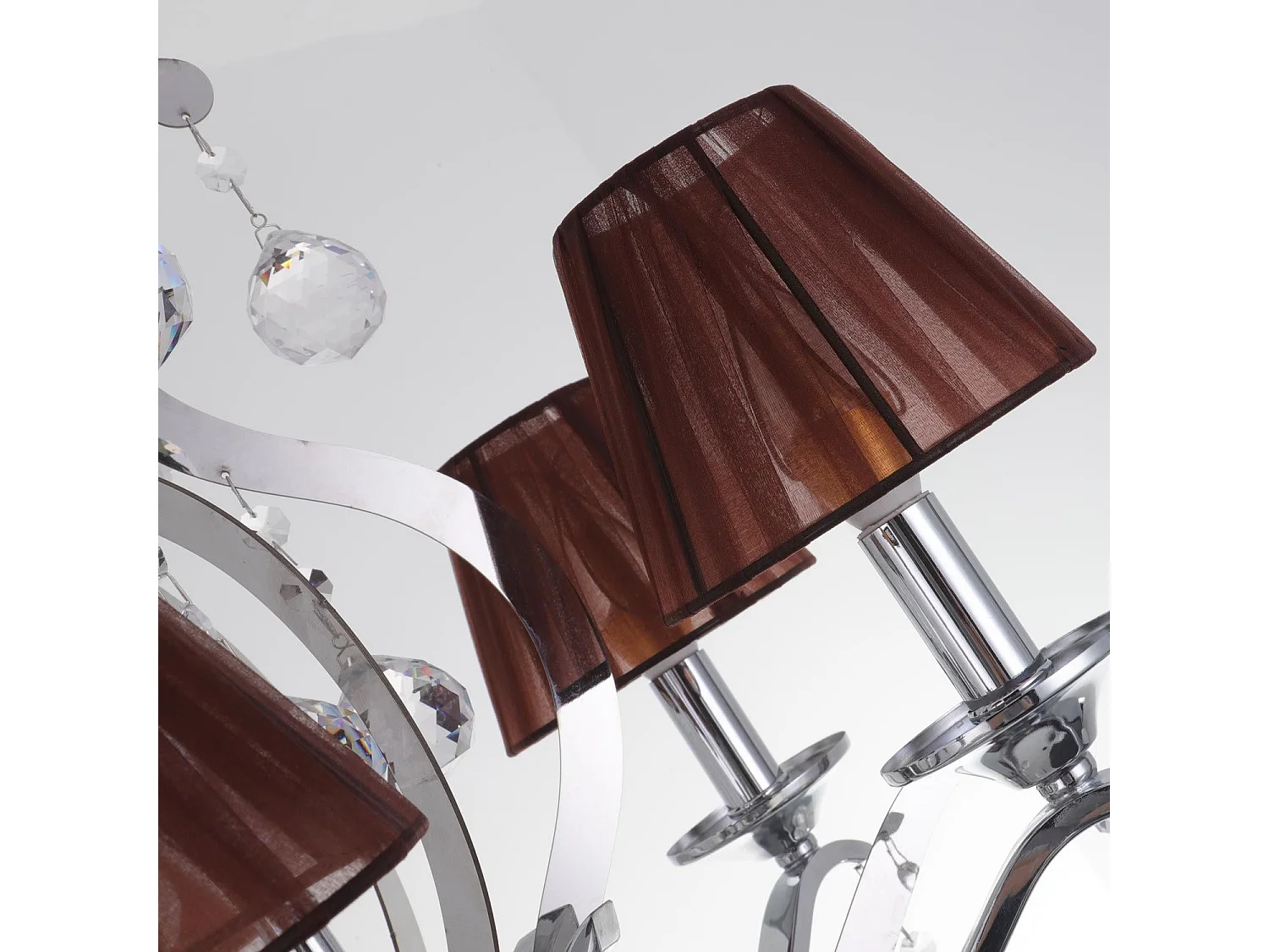 Suspension en Métal "Povery" 60cm Naturel & Argent