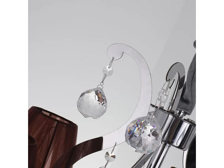 Suspension en Métal "Povery" 60cm Naturel & Argent