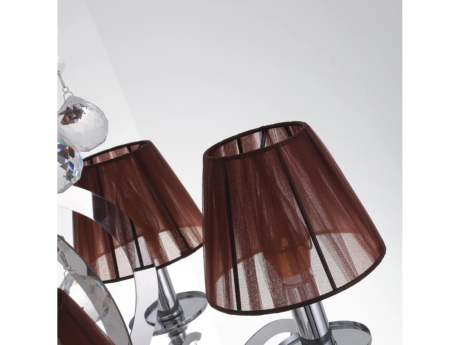 Suspension en Métal "Povery" 60cm Naturel & Argent