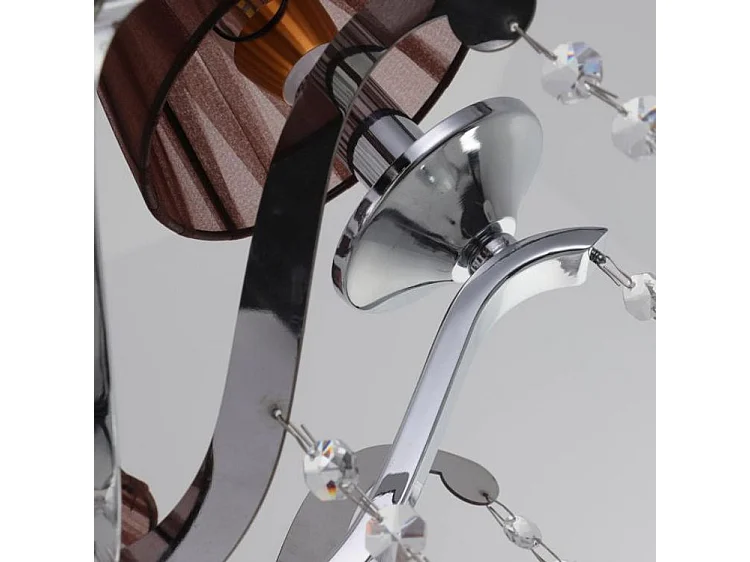 Suspension en Métal "Povery" 60cm Naturel & Argent