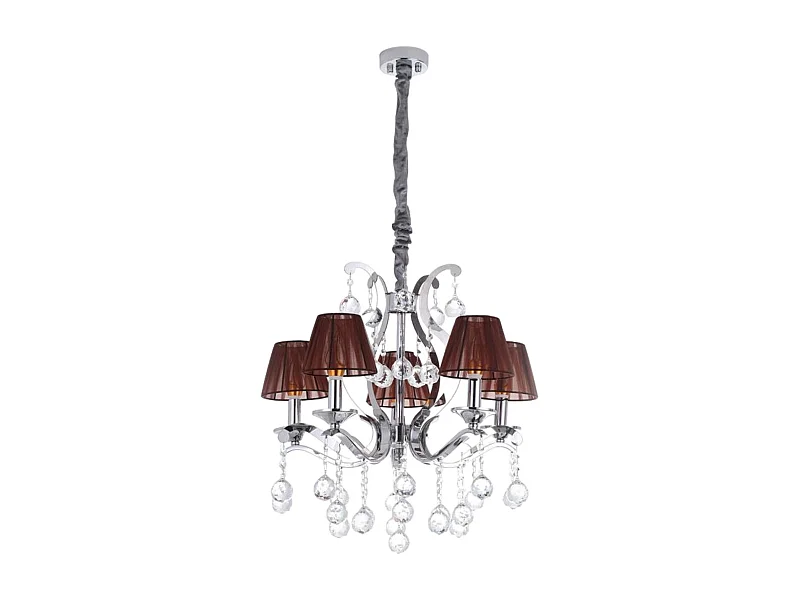 Suspension en Métal "Povery" 60cm Naturel & Argent