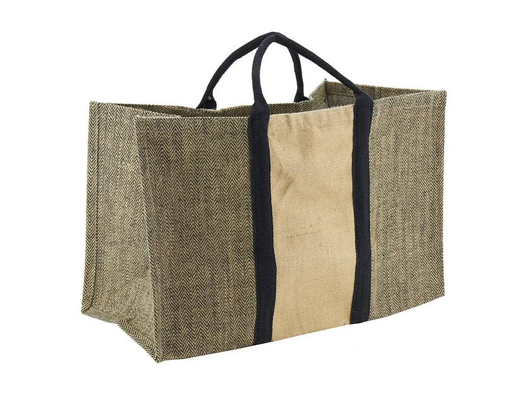Sac à bûches en jute