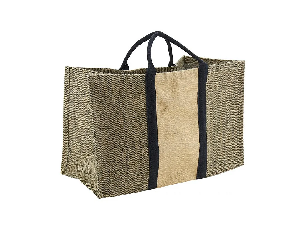 Sac à bûches en jute