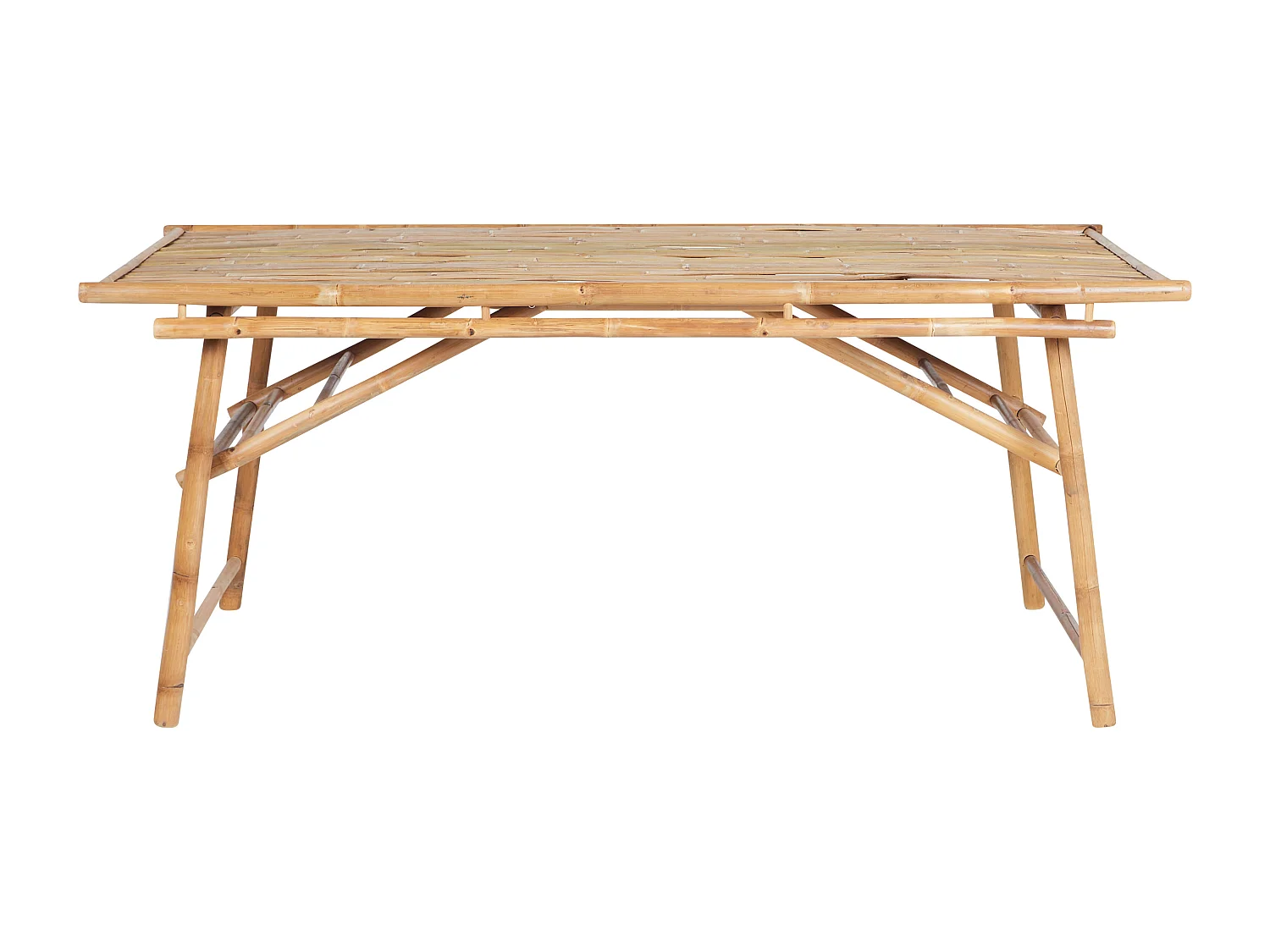 Table de salle à manger de jardin TINDARI 180 cm 90 cm Bambou Marron clair