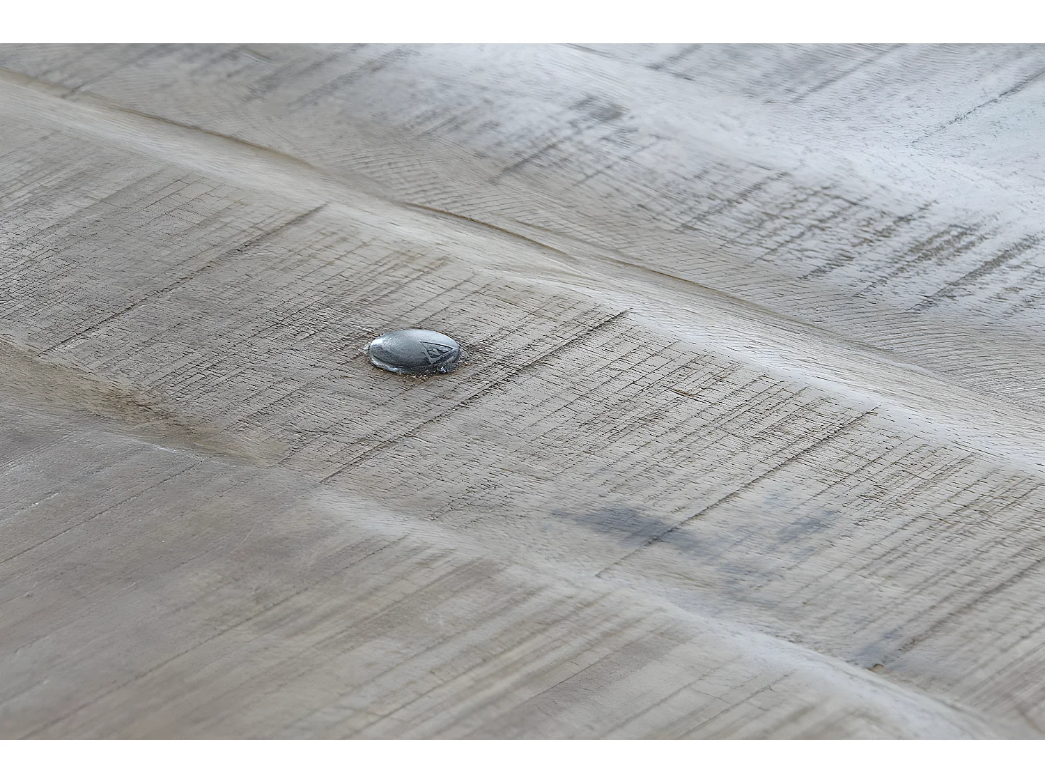 Meuble du bureau, table de bureau en bois de manguier coloris naturel et métal noir -  longueur 160 x profondeur 80 x Hauteur 75 cm