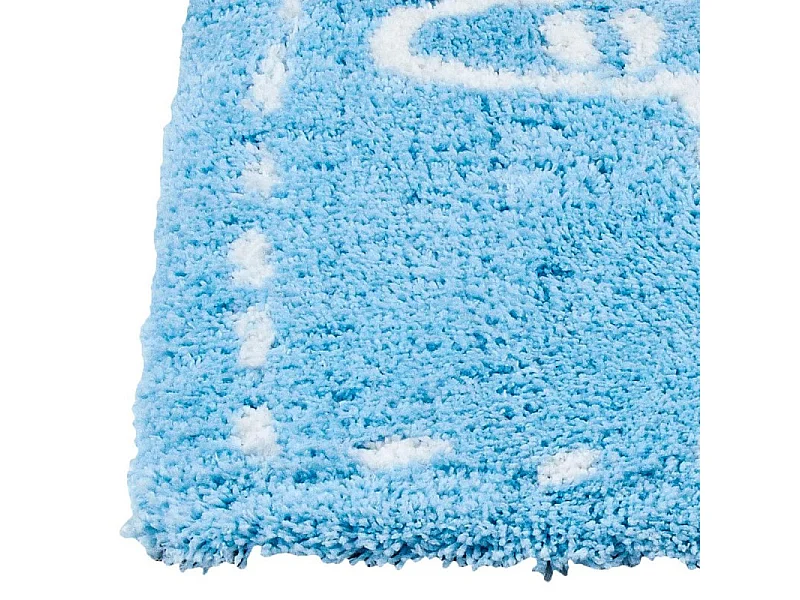 Tapis Microfibre 90x60cm Bleu