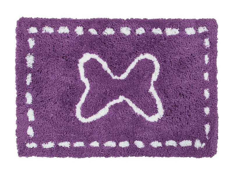 Tapis Microfibre 90x60cm Violet
