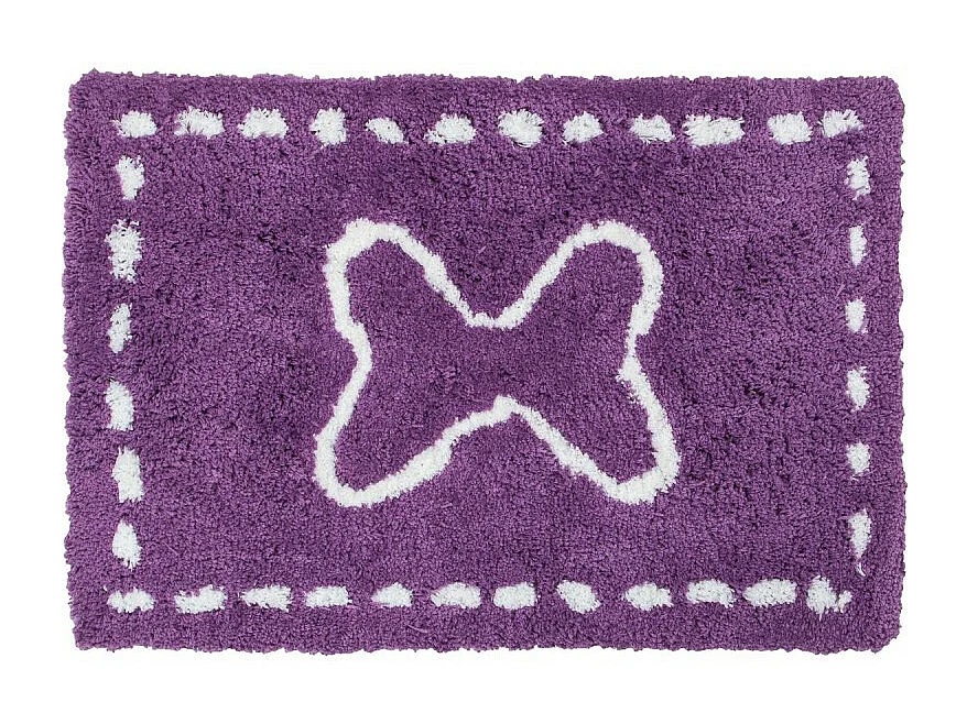 Tapis Microfibre 90x60cm Violet