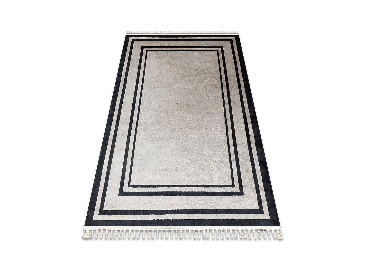 Tapis AMOUR 53104A beige - Cadre, moderne, élégant 78x150 cm