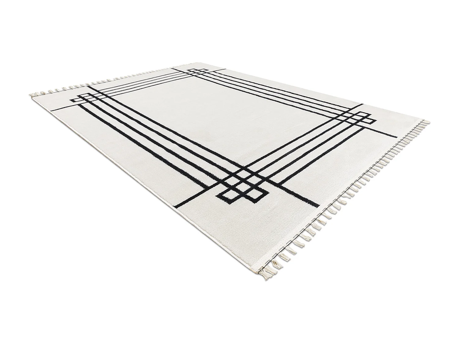 Tapete AMOUR 53096C creme - Moldura, linhas moderno, elegante 78x150 cm