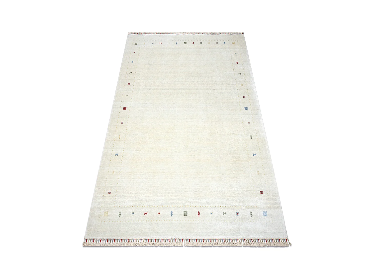 HERIZ A0987C tappeto Cornice crema - filato di bambù, esclusivo, eleg 200x290 cm