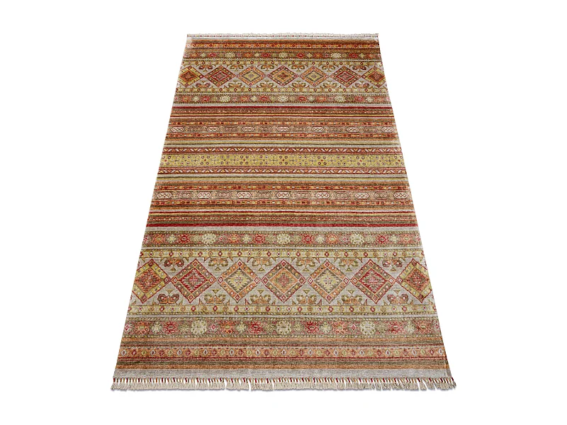 Tapis HERIZ A0986B Oriental beige / bordeaux - fil de bambou, exclusif 170x240 cm