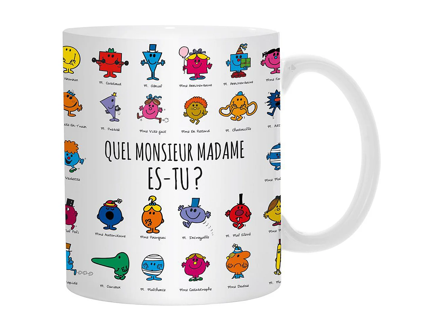 Mug thermo réactif en céramique MONSIEUR MADAME 30cl