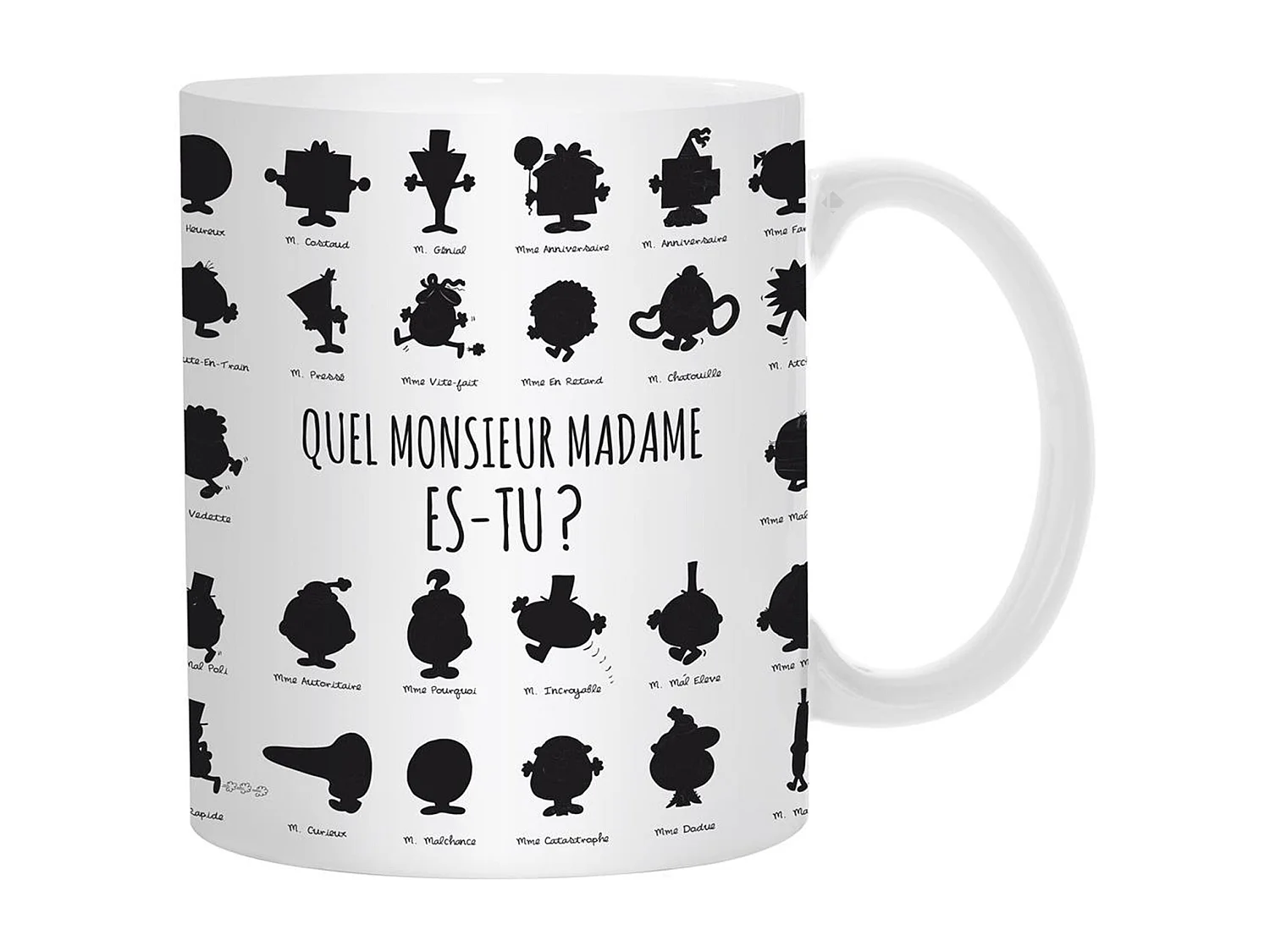 Mug thermo réactif en céramique MONSIEUR MADAME 30cl