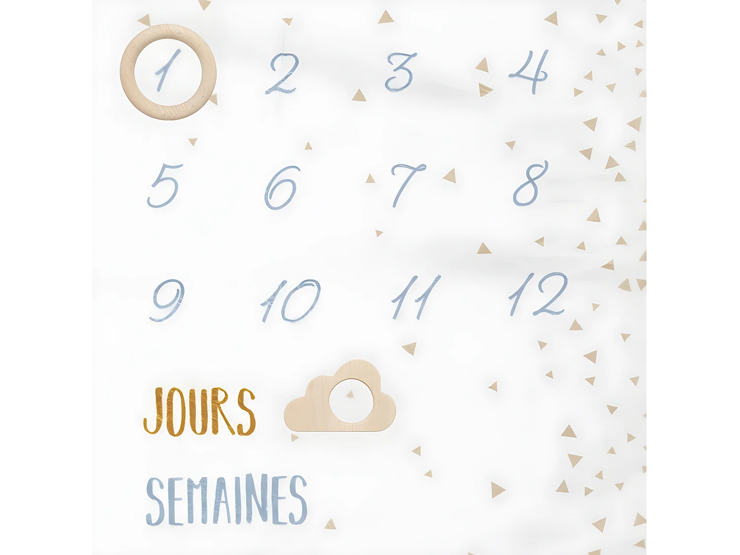 Couverture photo bébé étoiles bleues Atmosphera