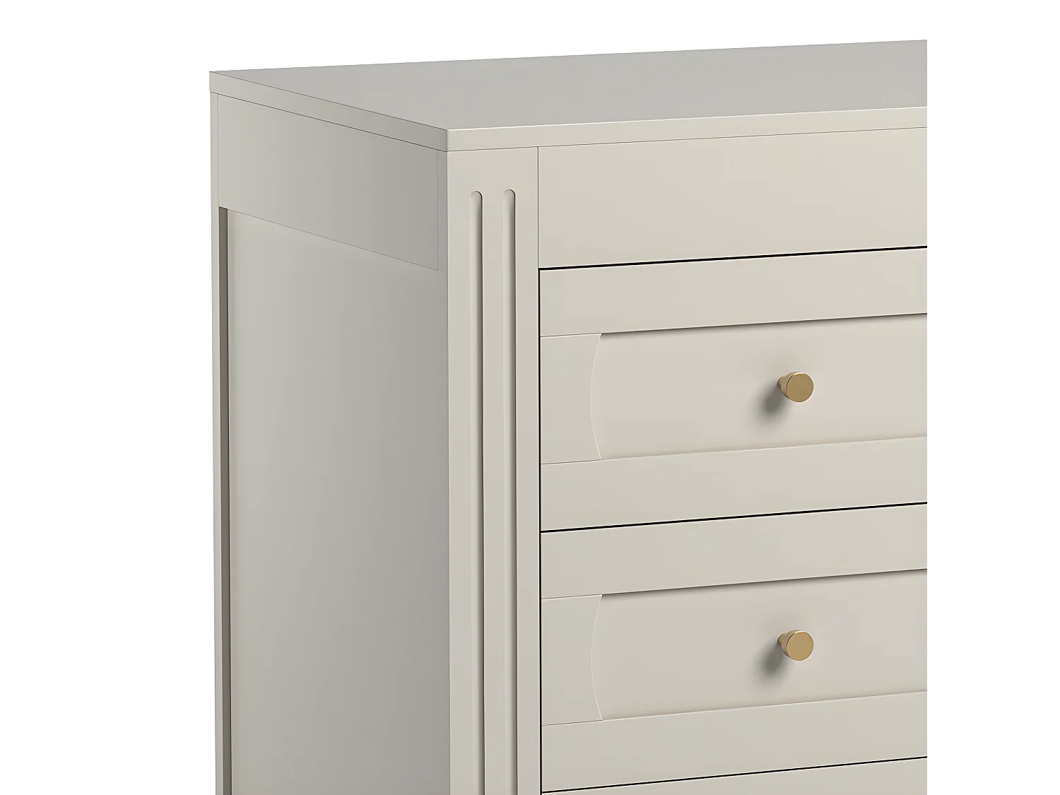 Commode 3 tiroirs Milenne Cachemire