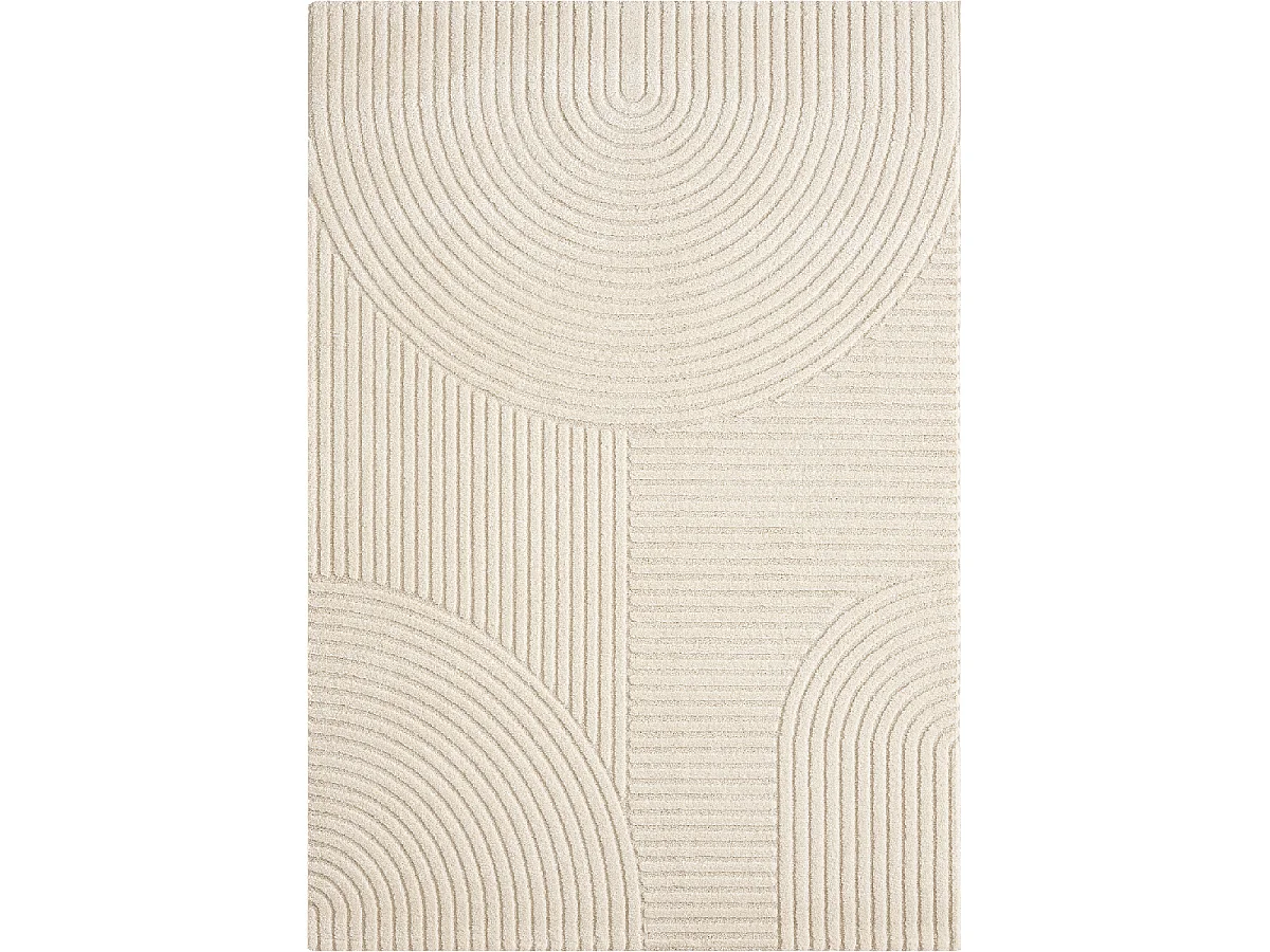 tapis salle à  manger 140x200 tissé  tissé rectangle motif simple LYN9 CERNAN
