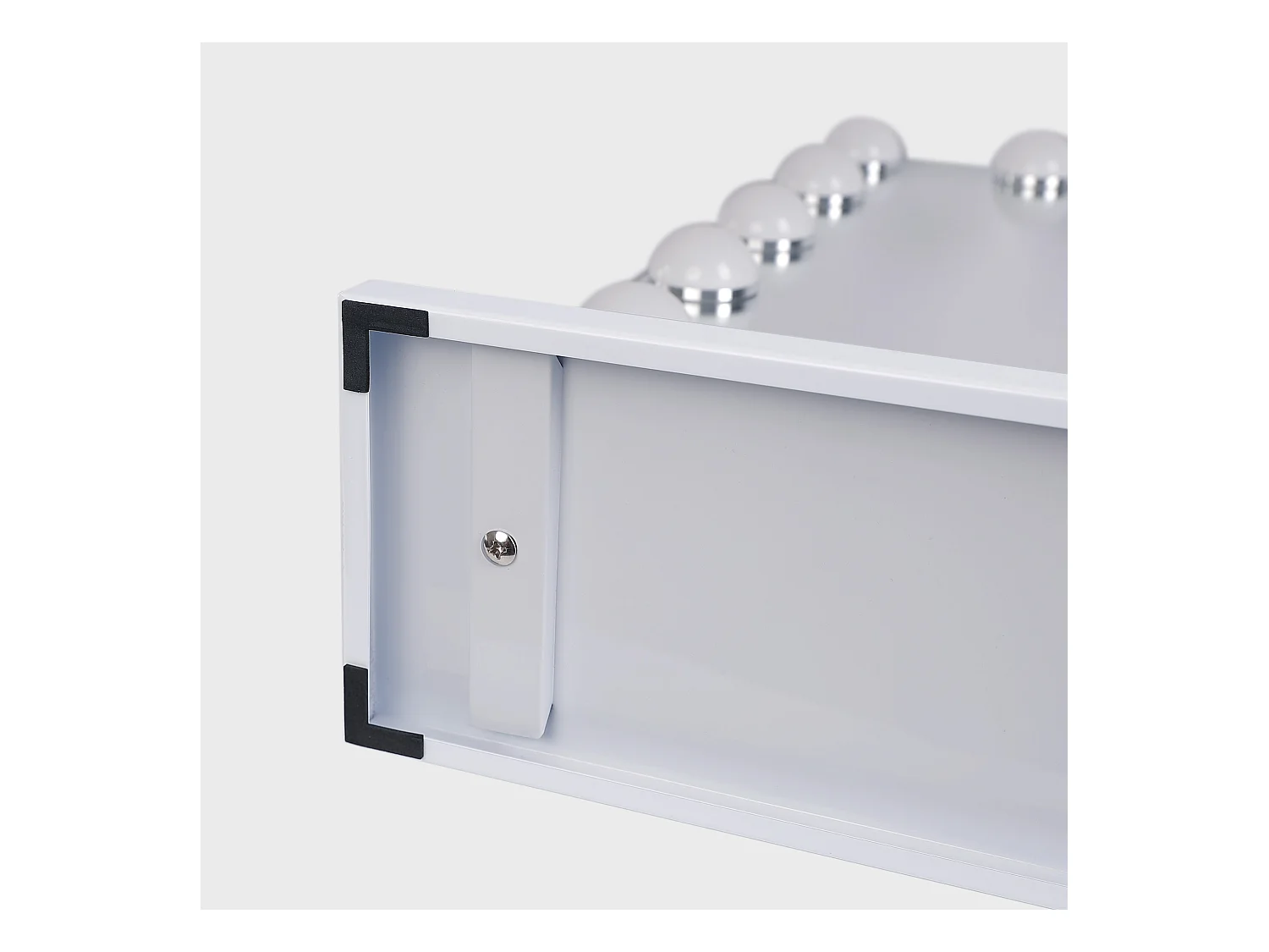 Espejo de maquillaje estilo Hollywood para tocador de pared con luz 80x58 cm - Bluetooth