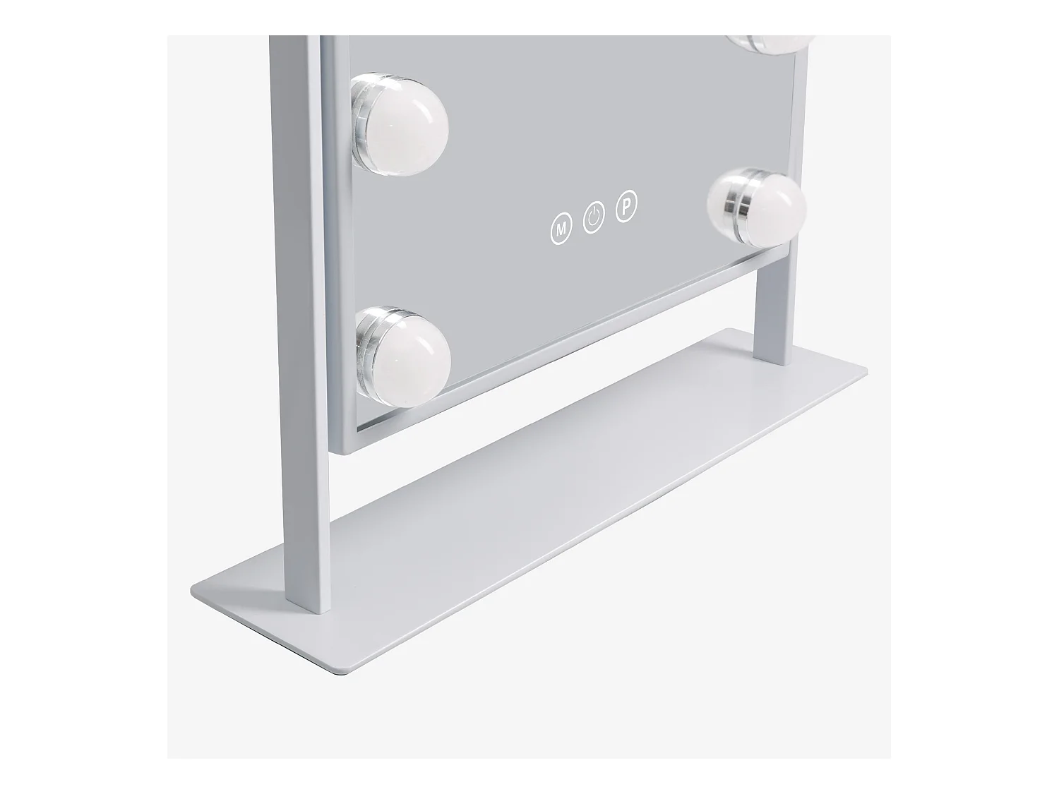 Hollywood make-up spiegel met muurmontage en verlichting 30x41cm